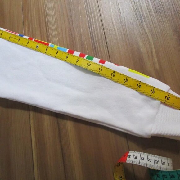 NWT Forever 21 GIRLS White NASA quarter zip crop sweatshirt Hoodie 9/10 - Picture 14 of 16